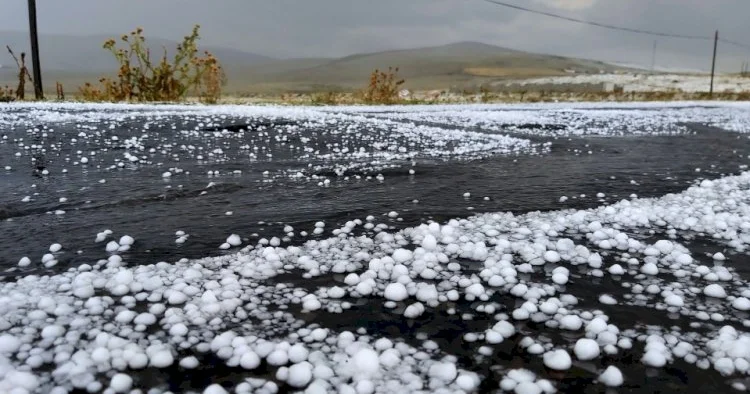 Azərbaycanda bu kəndlərə dolu düşdü FAKTİKİ HAVA