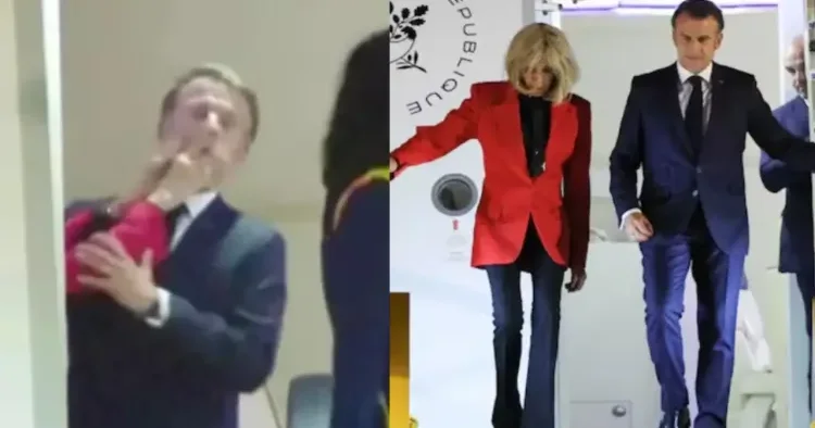 Makronun sillələnməsinin sirri açıldı Təyyarədə iranlı aktrisaya mesaj yazırmış