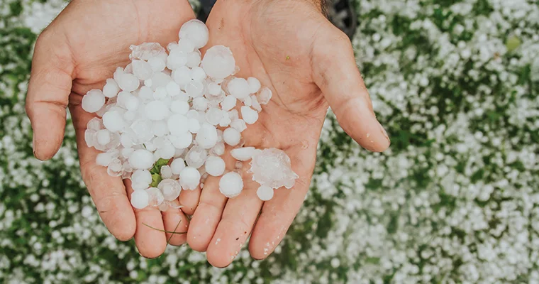 Şuşaya dolu düşdü VİDEO