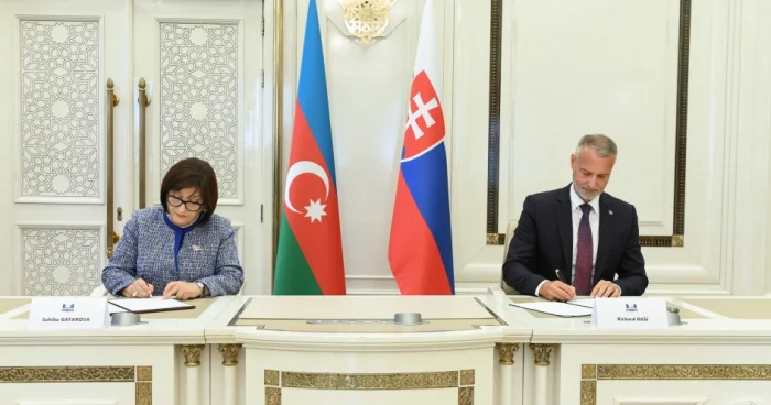 Azərbaycan və Slovakiya parlamentləri Anlaşma Memorandumu imzalayıb FOTOLAR