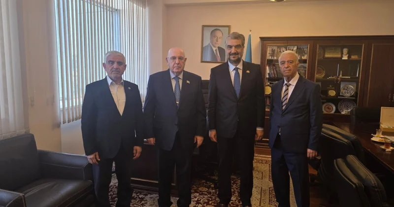 Əhliman Əmiraslanov onlarla görüş keçirdi FOTO