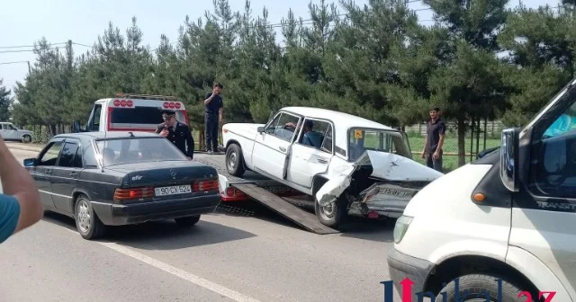 Cəlilabadda yol qəzası olub, xəsarət alanlar var