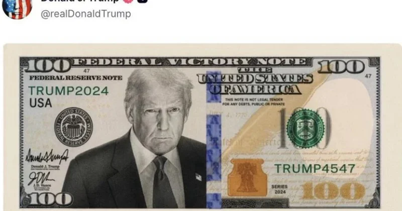 Bu dəfə dolların üstündə “peyda oldu” Foto