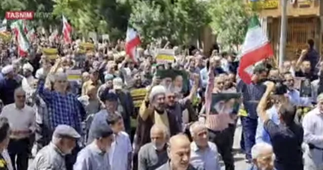 Tehranda İsrail əleyhinə aksiya keçirilir Video