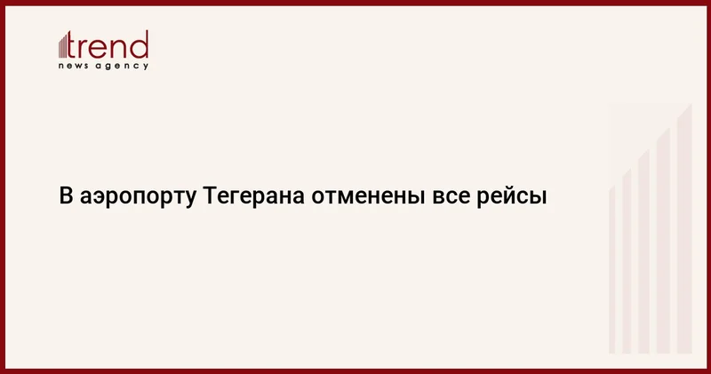 В аэропорту Тегерана отменены все рейсы
