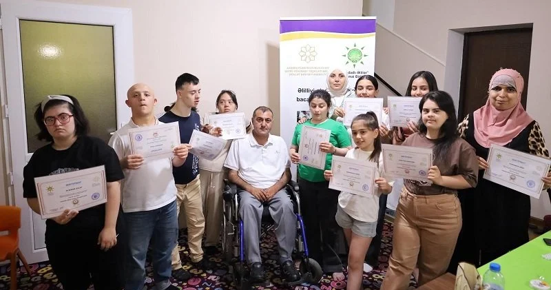 Əlilliyi olan şəxslərin bacarıqlarının inkişafı” mövzusunda keçirilən təlim uğurla başa çatdı