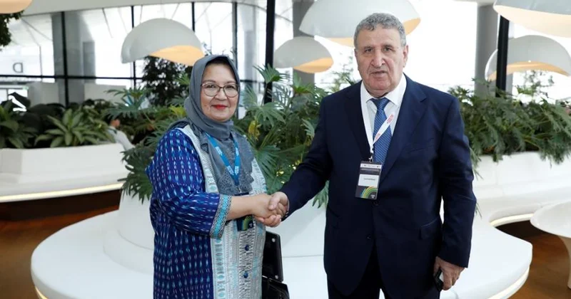 Akademik İsa Həbibbəyli indoneziyalı professor Riri Fitri Sari ilə görüşüb