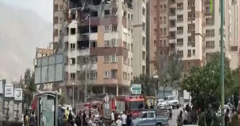 İsrail ordusu Tehranda yaşayış binasını vurdu Ölənlər var