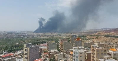 Təbrizdə hava limanı belə vurulub