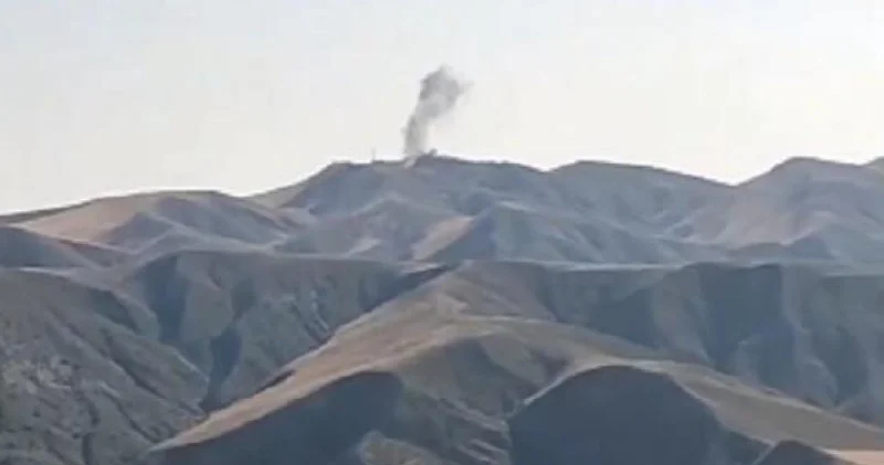 İsrail Azərbaycanla sərhəd kəndi bombaladı VİDEO