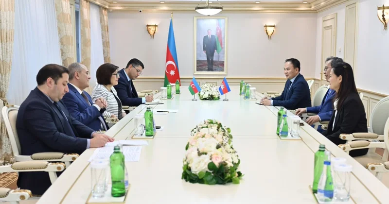 Sahibə Qafarova Kamboca Krallığı Senatının sədr müavini ilə görüşüb