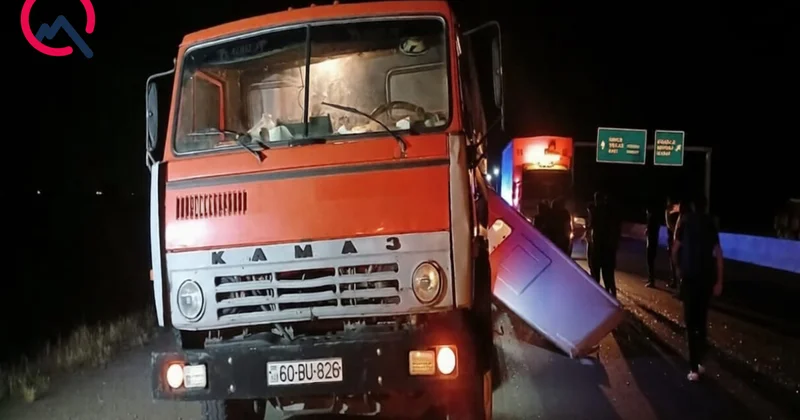 “Ford” “KamAz”a çırpıldı Ölən var Fotolar