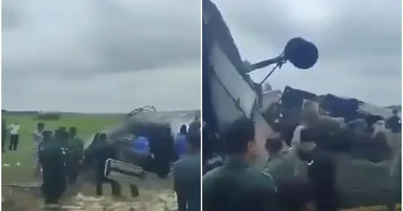 Hindistan Hərbi Hava Qüvvələrinə məxsus təyyarə qəzaya uğrayıb, pilot ölüb VİDEO