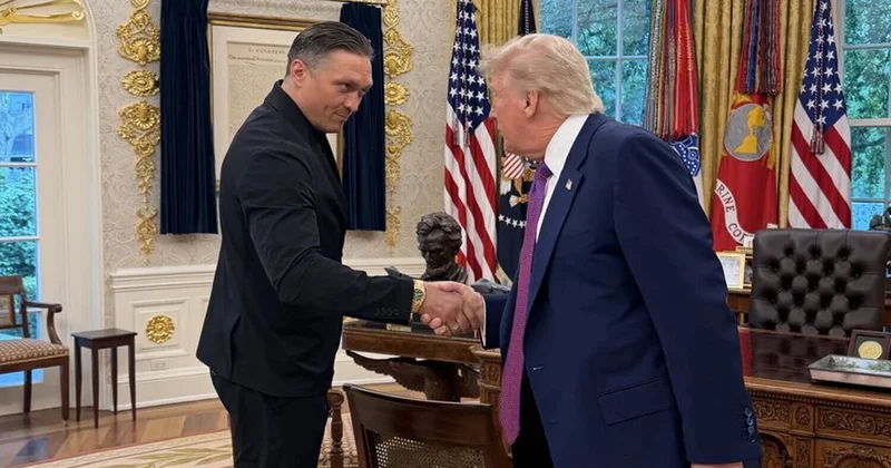 Prezident olmaq istəyən Ukraynalı boksçu Trampla görüşdü