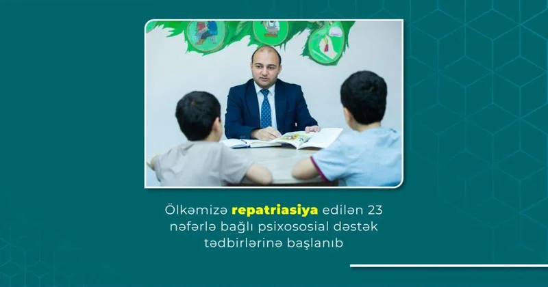 Ölkəmizə repatriasiya edilənlərə psixososial dəstək tədbirlərinə başlanıb