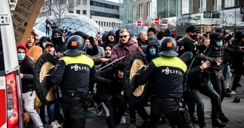 Niderlandda iğtişaş 7 nəfər saxlanıldı