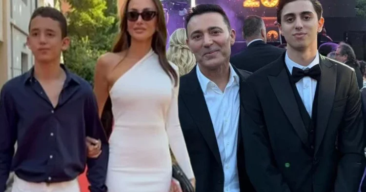 Mustafa Sandal oğulları ilə…