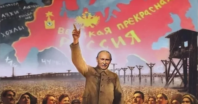 Əlyazmalar yanmayıb Putinin qurduğu SSRİ nin karikaturası adi gözlə görünür