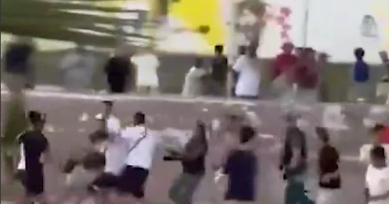 Массовые беспорядки в Испании ВИДЕО