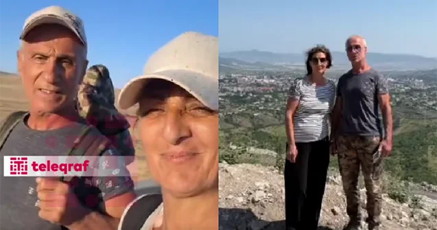Avropadan Bakıya gəlib Laçına piyada getdilər+Video