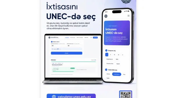UNEC universitetə qəbul şansını hesablayan kalkulyator istifadəyə verdi