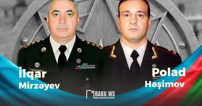 Bu gün general mayor Polad Həşimov və polkovnik İlqar Mirzəyevin şəhid olmasının növbəti ildönümüdür