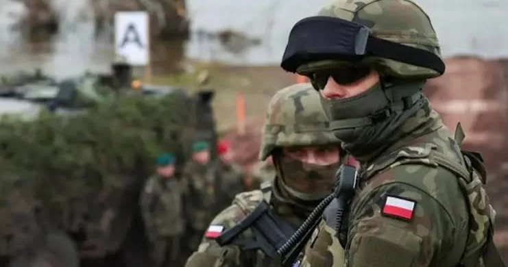 Военные учения в Польше на границе с Россией и Беларусью