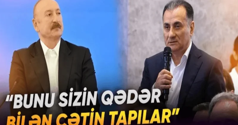 Prezident İlham Əliyev Mir Şahin Ağayevin sualını cavablandırdı: Mənim müraciətim yalnız Azərbaycan xalqına ola bilər VİDEO