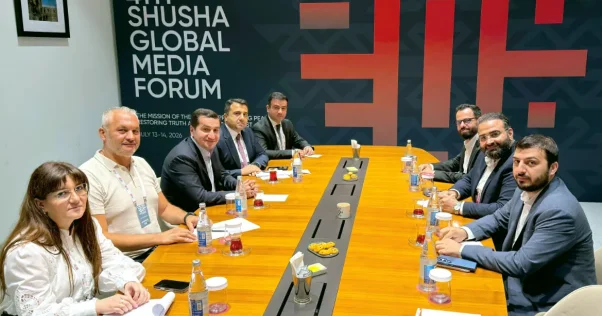 Hikmət Hacıyev Şuşada Suriyanın informasiya naziri ilə görüşüb