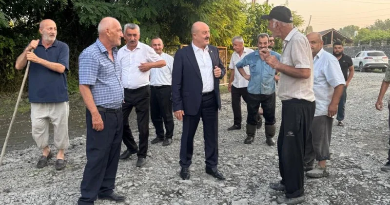 Deputat Asif Əsgərov Zaqatalada seldən zərər çəkmiş ərazilərdə olub