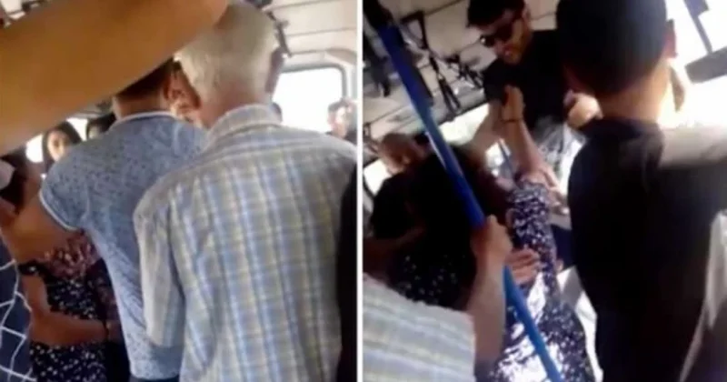 “BakuBus”da dava düşdü: Biri "yandır" dedi, o biri "söndür" VİDEO