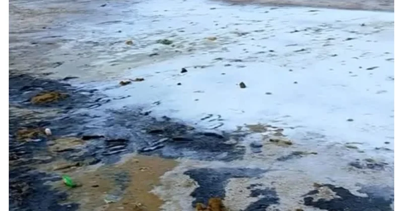 Sumqayıtda Xəzər dənizi quruyur (Video)