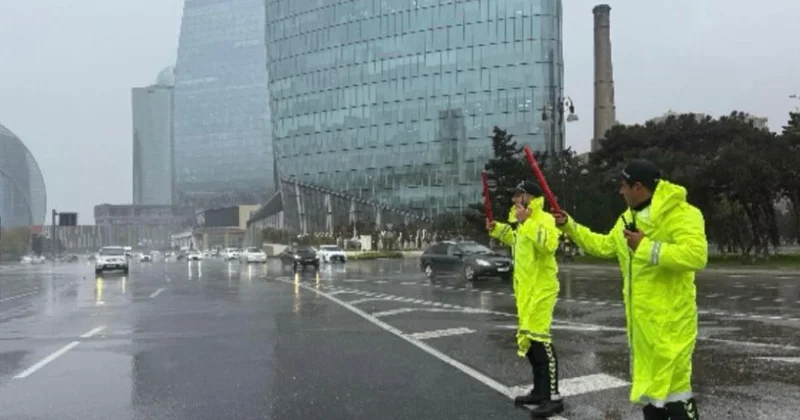 BDYPİ yağmurlu hava şəraiti ilə bağlı hərəkət iştirakçılarına müraciət edib
