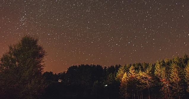 Əsrarəngiz meteor yağışından Görüntülər