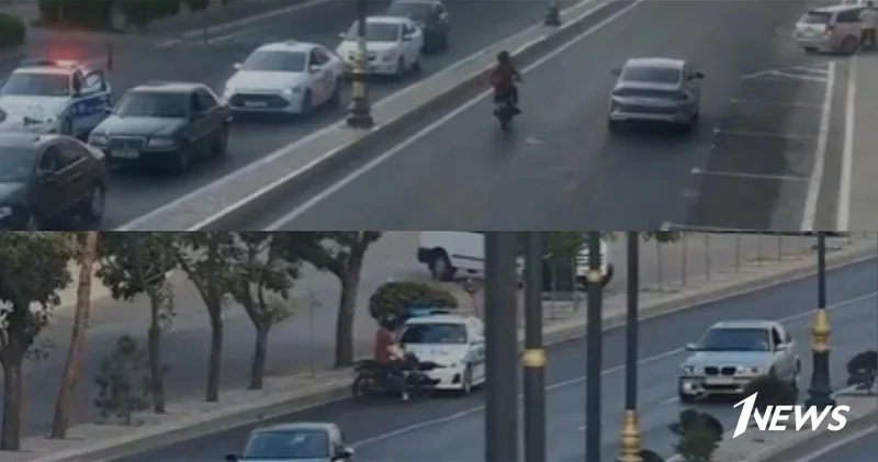 Гонки по городу закончились арестом для мотоциклиста ВИДЕО