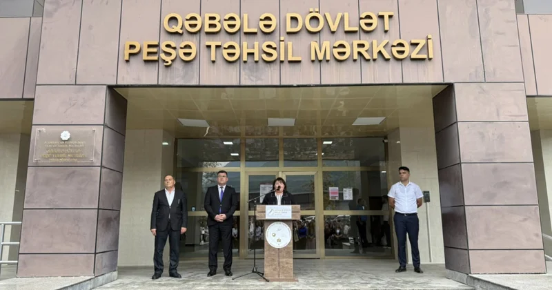 Qəbələ Dövlət Peşə Təhsil Mərkəzinin məzunlarına diplomlar təqdim edilib