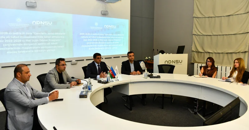 Dövlət Proqramı çərçivəsində xaricdə təhsil alacaq ADNSU məzunları ilə görüş keçirilib