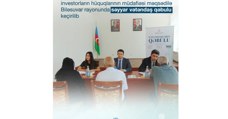 Mərkəzi Bank Biləsuvarda vətəndaşlarla səyyar görüş keçirib