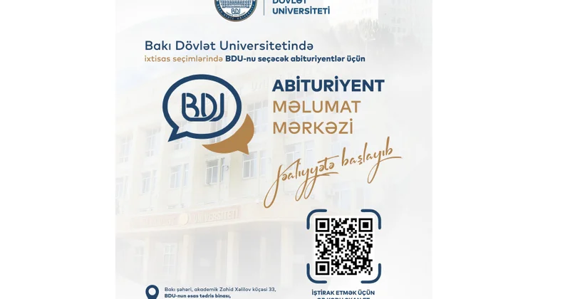 BDU da Abituriyent Məlumat Mərkəzi fəaliyyətə başlayıb