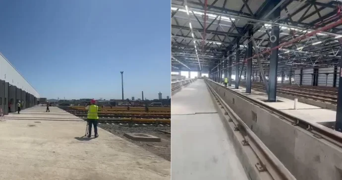 Bir il əvvəl düzənlik idi, indi nəhəng metro deposudur Dərnəgüldə böyük DƏYİŞİKLİK VİDEO