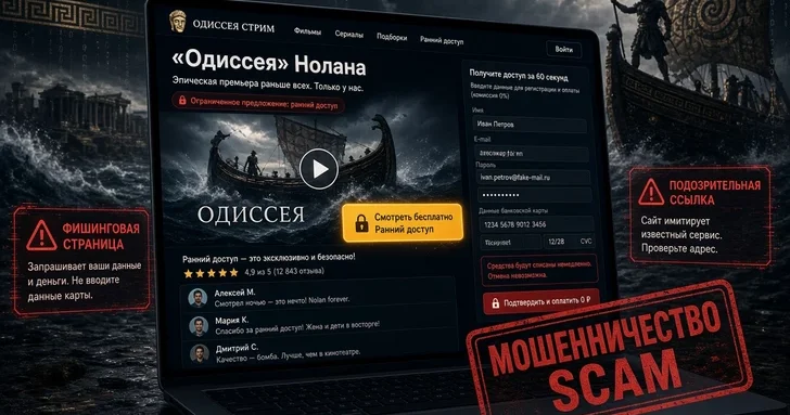 В Азербайджане предупредили о интернет мошенничестве на фоне премьеры Одиссеи