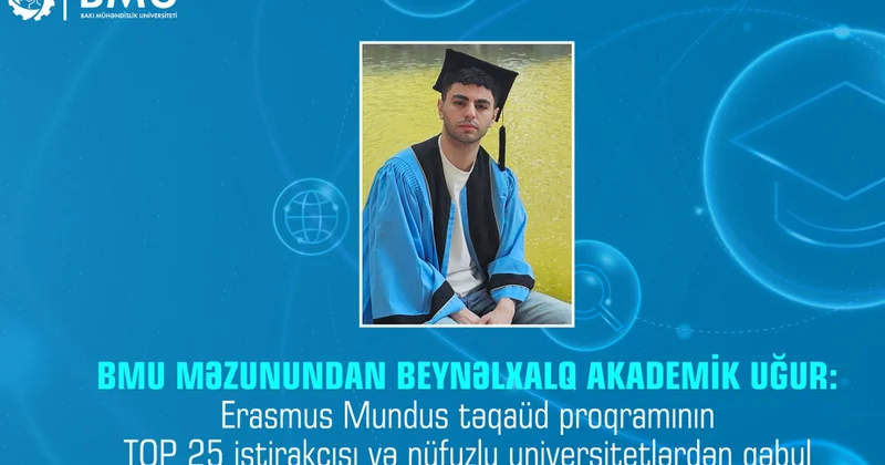 BMU məzunundan beynəlxalq akademik uğur