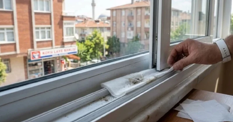 Evdə tualet kağızından belə istifadə edin Pəncərələri təmizləyir