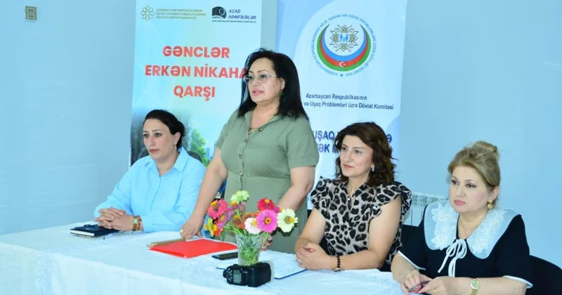 Gənclər erkən nikaha qarşı layihəsi çərçivəsində 2 günlük təlim seminar keçirilib