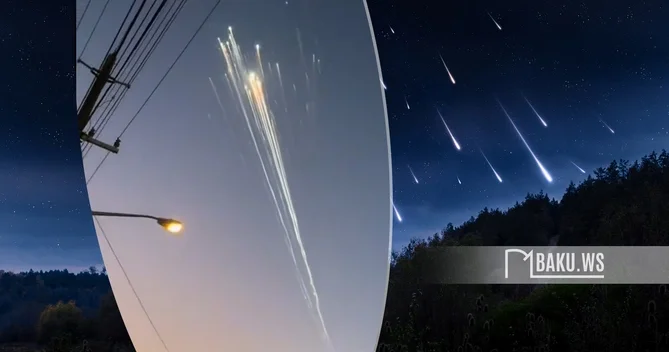 Gecə baş verən meteor yağışı Azərbaycanda belə izlənib MARAQLI GÖRÜNTÜLƏR