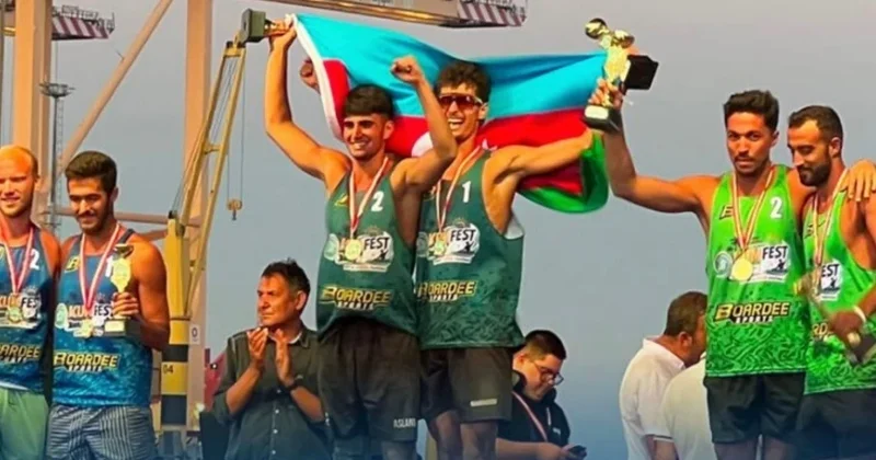 Çimərlik voleybolçularımız Türkiyədə çempion olublar