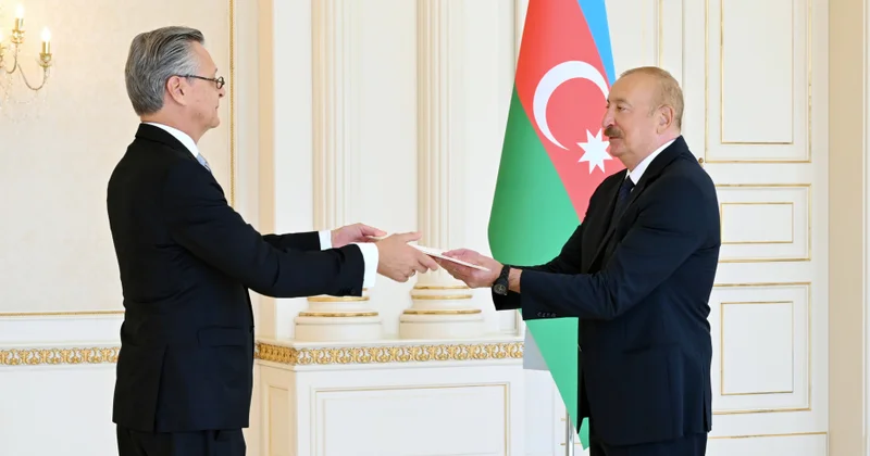 Prezident İlham Əliyev Almaniyanın Azərbaycanda yeni təyin olunmuş səfirinin etimadnaməsini qəbul edib