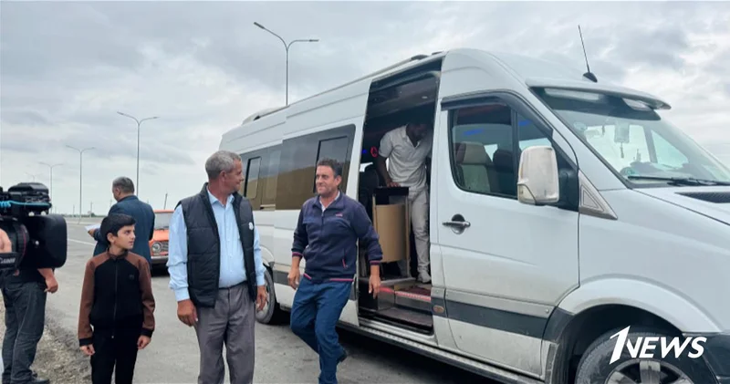 Первая группа переселенцев, отправленная в село Сеидбейли Ходжалинского района, прибыла в родной край ФОТО ОБНОВЛЕНО