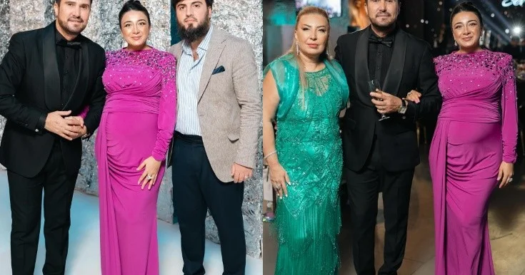 Nadir Qafarzadə xanımı, oğlu və gəlini ilə... Fotolar