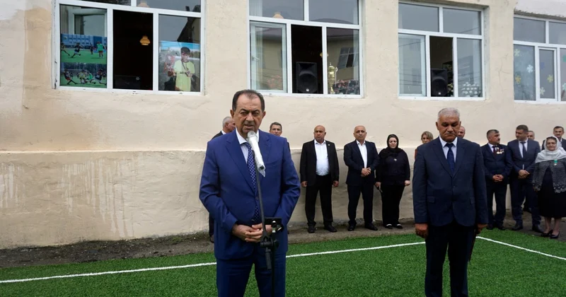 Lənkəranda şəhidin adına minifutbol meydançası açıldı FOTOLAR